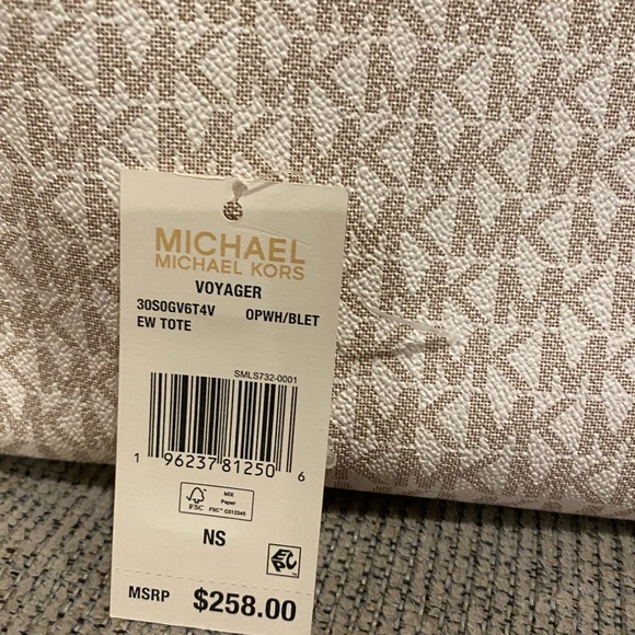 Michael Kors Voyager east west tote ballet pink white - Picture 4 of 9